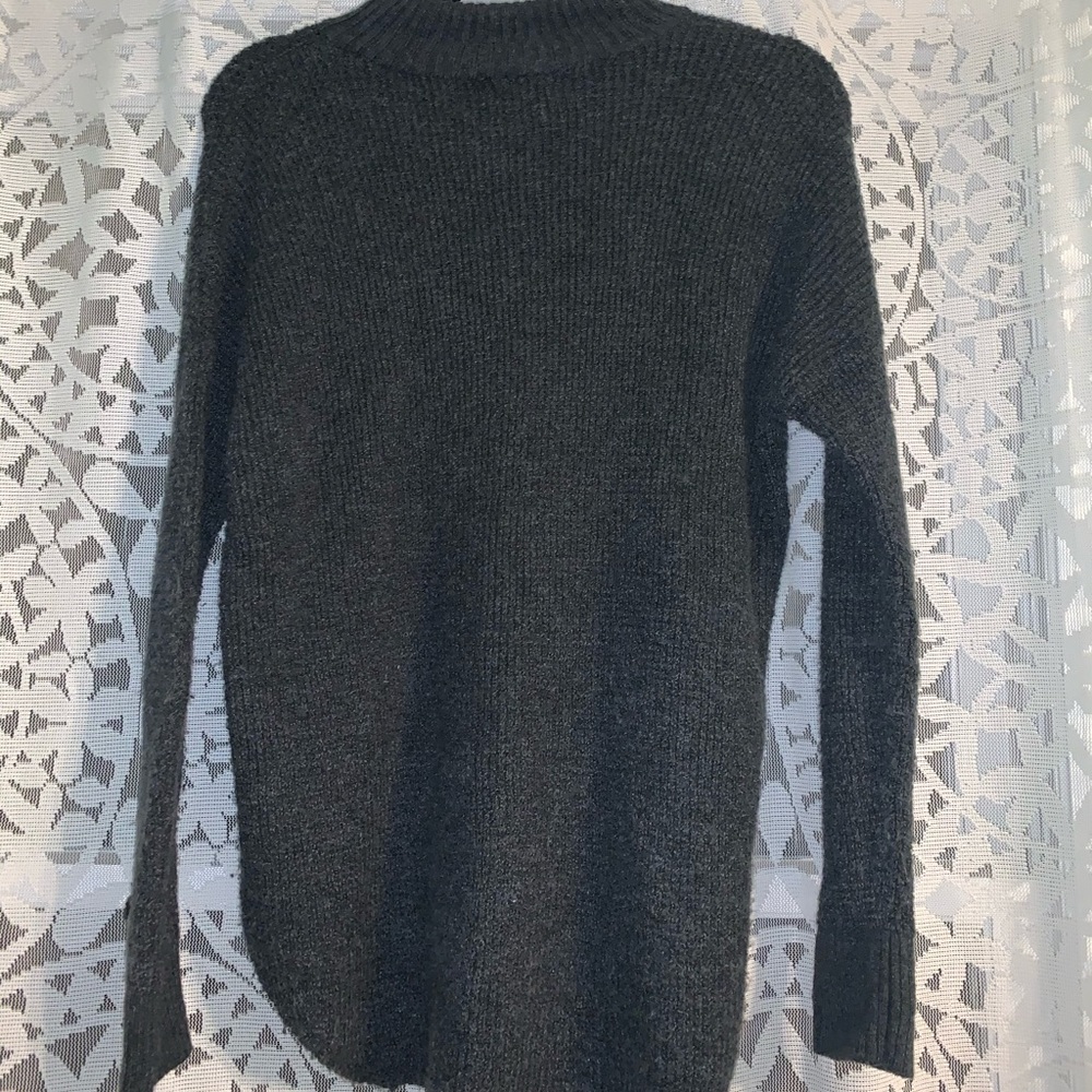 High Neck Grey Sweater